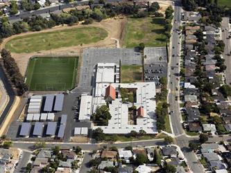 Hillview Junior High School - View from East