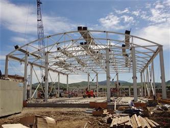 MLK Construction, April 2012, Steel for Gym