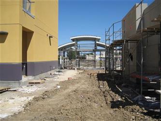 MLK Construction, July 2012, Entrance to School,