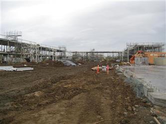 MLK Construction, Mar. 2012, Steel Structure, North View