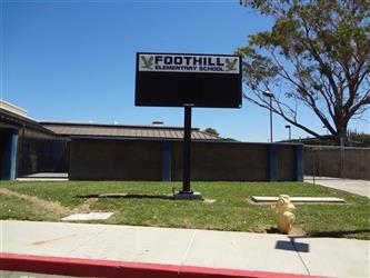 Foothill Elementary School Marquee