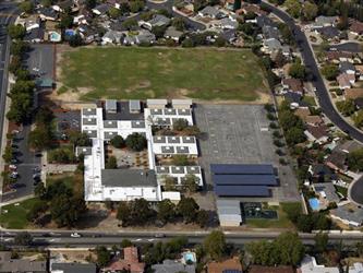 Aerial Photo of Highlands Elementary, viewing north