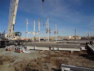 MLK Construction, Feb. 2012, First Steel Up