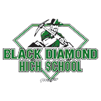 Logo Black Diamond High School with a Miner