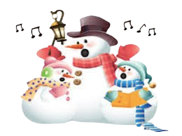 3 singing Snowmen